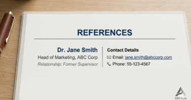 How to write references on a CV