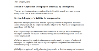 the workmen's compensation act