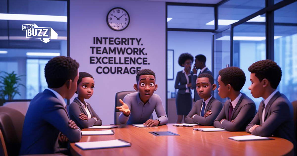 illustration of a board meeting