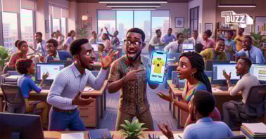 illustration of colleagues at work