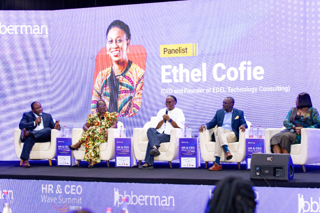 Ethel Cofie CEO of Edel Technology Consulting speaks at the HR and CEO Wave Summit 2026 on AI and Ethical Governance